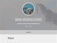 Tablet Screenshot of mindmodifications.com